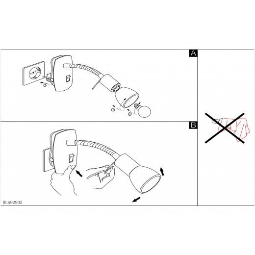 Бра Eglo ПРОМО Dakar 3 92935