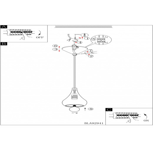 Подвесной светильник Eglo ПРОМО Nibbia 92941