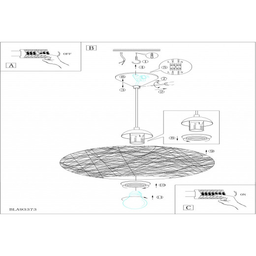 Подвесной светильник Eglo ПРОМО Campilo 93373