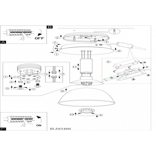Подвесной светильник Eglo Montefio 93466