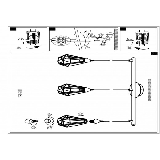 Подвесной светильник Eglo ПРОМО Tarbes 94189