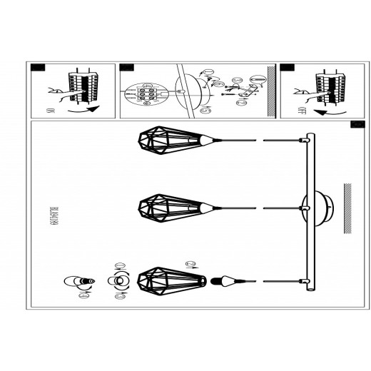 Подвесной светильник Eglo ПРОМО Tarbes 94195