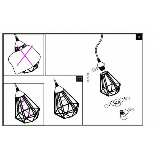 Настольная лампа декоративная Eglo ПРОМО Tarbes 94197