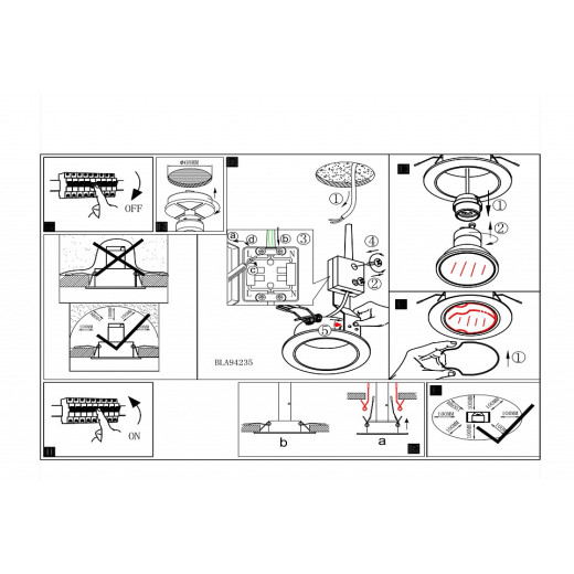 Встраиваемый светильник Eglo ПРОМО Peneto 94235