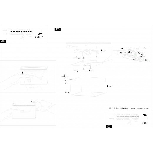 Накладной светильник Eglo ПРОМО Polasso 94499
