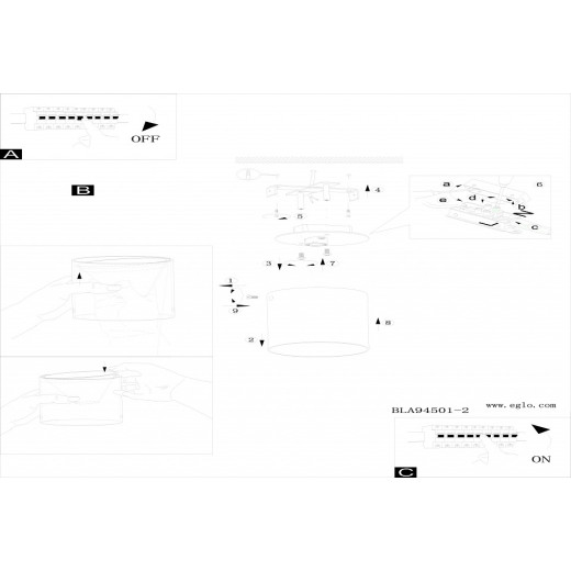 Накладной светильник Eglo ПРОМО Polasso 94502