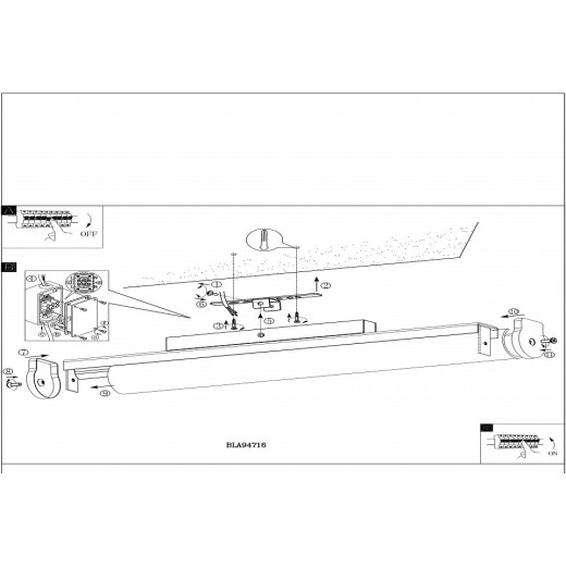Накладной светильник Eglo ПРОМО Calnova 94716