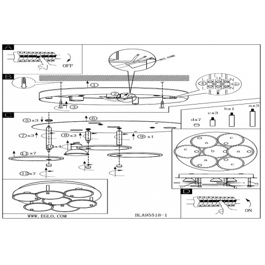 Накладной светильник Eglo ПРОМО Juranda 95518