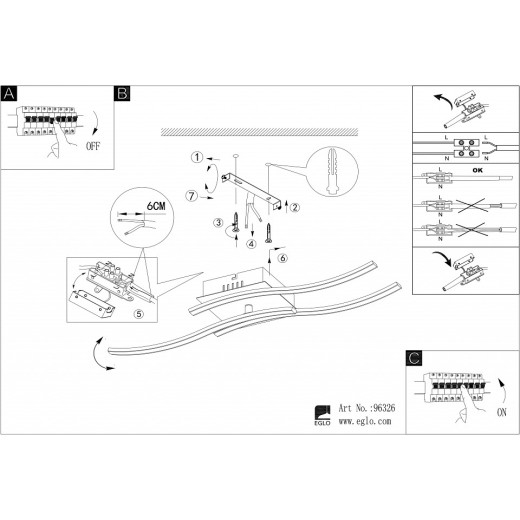 Накладной светильник Eglo ПРОМО Valmora 96326