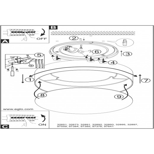 Накладной светильник Eglo ПРОМО Viserbella 97641