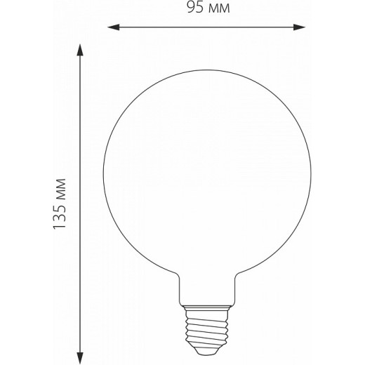 Лампа светодиодная Elektrostandard G95 F E27 6Вт 3300K a048264