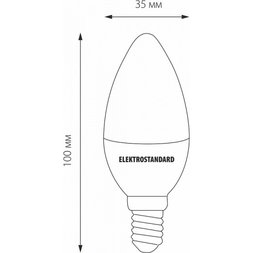 Лампа светодиодная Elektrostandard Свеча F E14 9Вт 4200K a050133