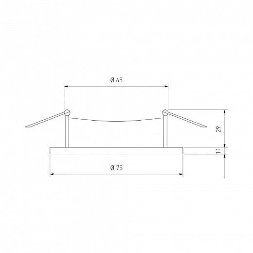Встраиваемый светильник Elektrostandard Discus a053339