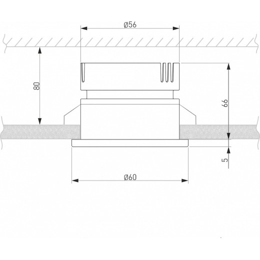 Встраиваемый светильник Elektrostandard Nuta a056780