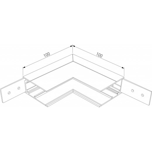 Соединитель угловой внутренний для треков накладных Elektrostandard Slim Magnetic a062191
