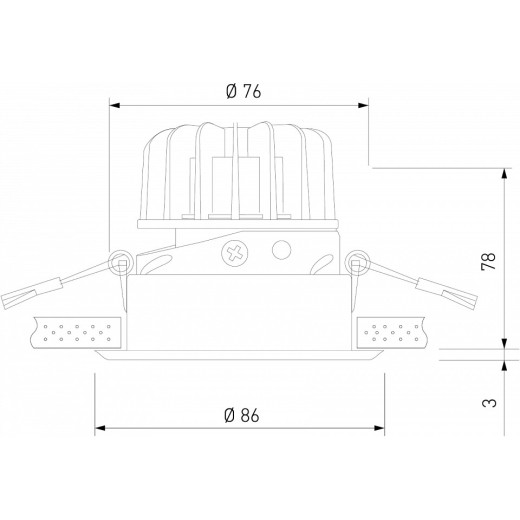 Встраиваемый светильник Elektrostandard Osti a062936