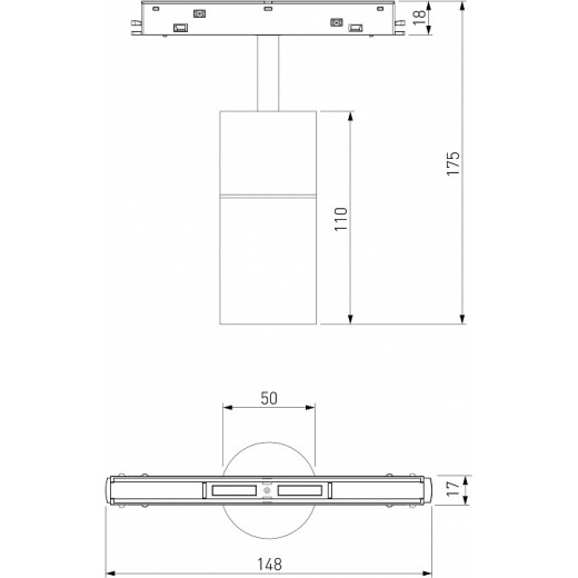 Светильник на штанге Elektrostandard Slim Magnetic a063537