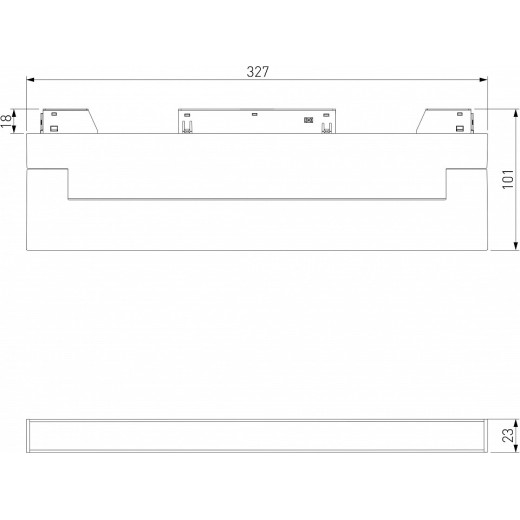 Накладной светильник Elektrostandard Slim Magnetic a063544