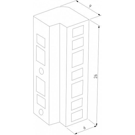 Соединитель угловой внутренний для треков накладных Elektrostandard Flat Magnetic a063737