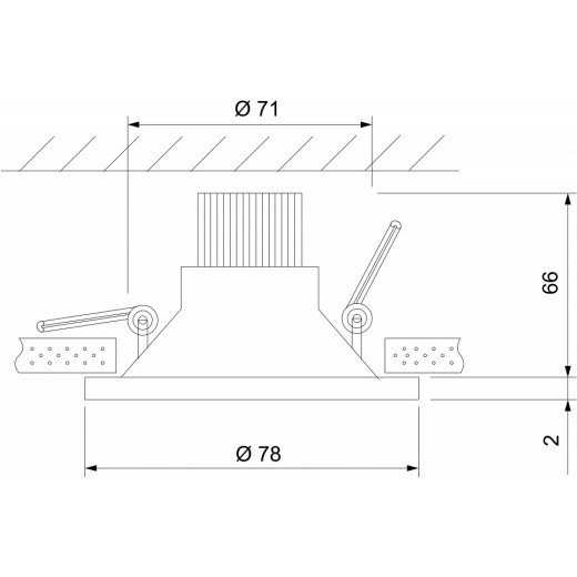 Встраиваемый светильник Elektrostandard Lin a063926