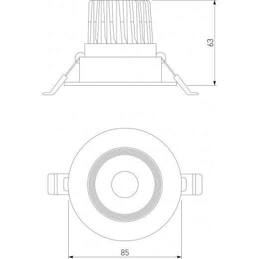 Встраиваемый светильник Elektrostandard Even a065458