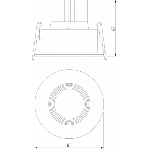 Встраиваемый светильник Elektrostandard Artis a066135