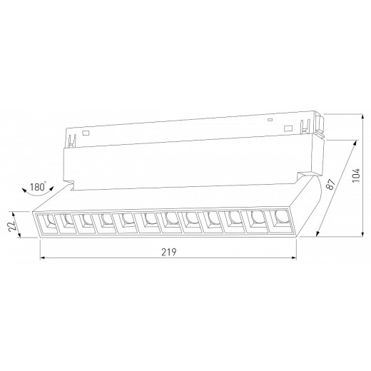 Накладной светильник Elektrostandard Slim Magnetic a067370