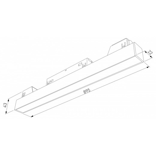 Встраиваемый светильник Elektrostandard Slim Magnetic a067375