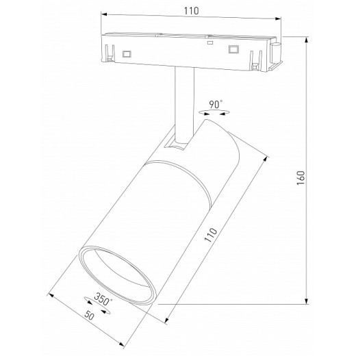 Светильник на штанге Elektrostandard Slim Magnetic a067378