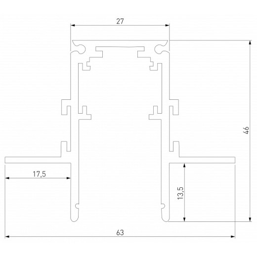 Трек встраиваемый Elektrostandard Slim Magnetic a067497