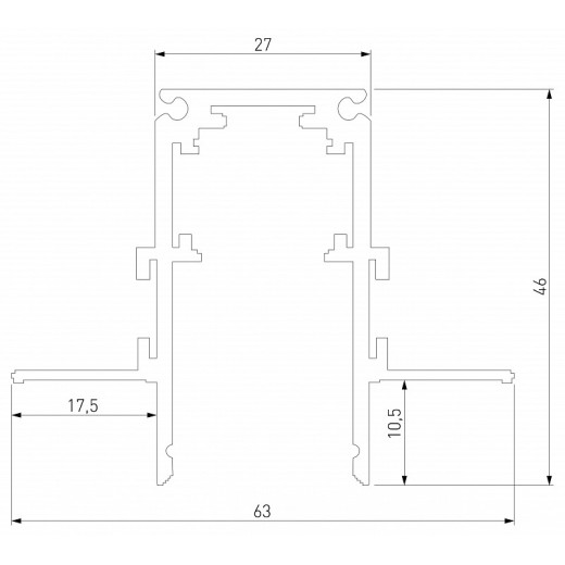 Трек встраиваемый Elektrostandard Slim Magnetic a067505