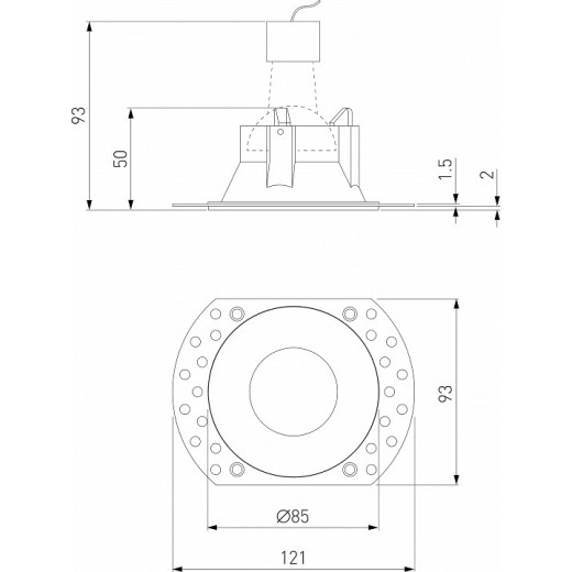 Встраиваемый светильник Elektrostandard Renzo a067528