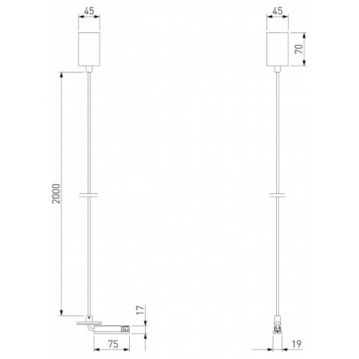 Подвес для трека Elektrostandard Line Magnetic a069703