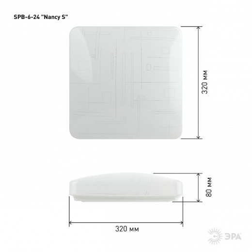 Накладной светильник Эра Классик SPB-6-24 Nancy S