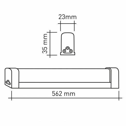 Накладной светильник Эра  LLED-04-0-40K-008