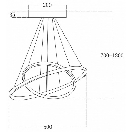Подвесной светильник Escada Euler 10228/2LED