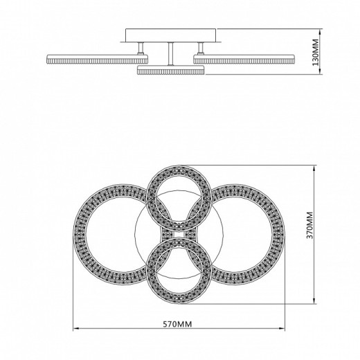 Потолочная люстра Escada Alunit 10281/4LED