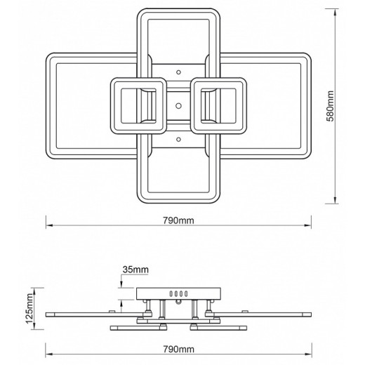 Потолочная люстра Escada Plain 10286/6LED