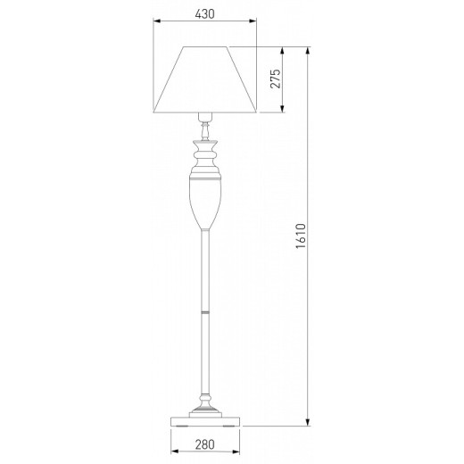 Торшер Eurosvet Majorka 009/1T GR (зеленый)