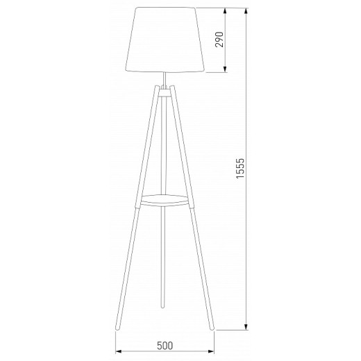 Торшер с полкой TK Lighting Lozano 1091 lozano 1