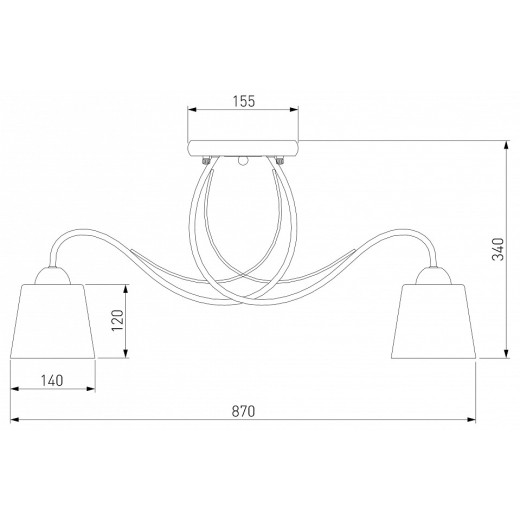 Потолочная люстра Eurosvet Betty 70062/8 белый