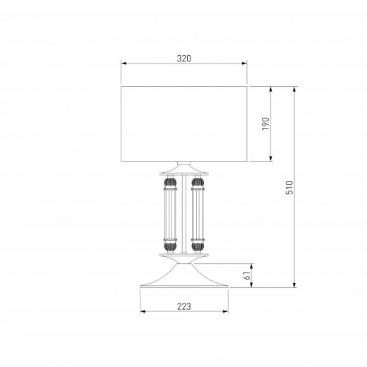 Настольная лампа декоративная Eurosvet Adagio 01045/1 сатин-никель