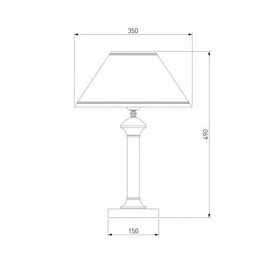Настольная лампа декоративная Eurosvet Lorenzo 60019/1 венге