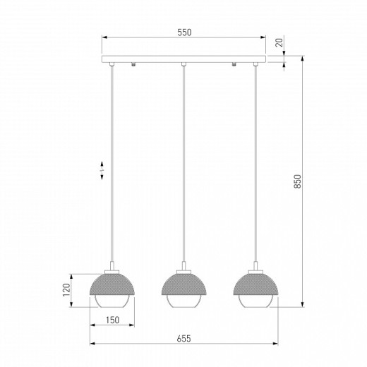Подвесной светильник Eurosvet Nocciola 50106/3 античная бронза/черный