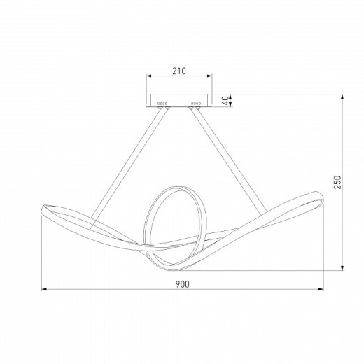 Подвесной светильник Eurosvet Kink 90174/1 сатин-никель