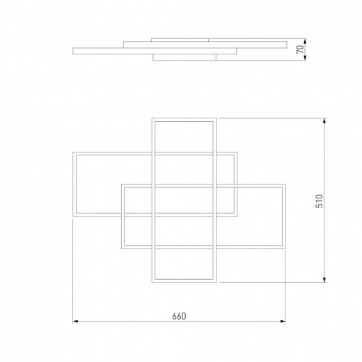 Потолочная люстра Eurosvet Direct 90177/3 белый