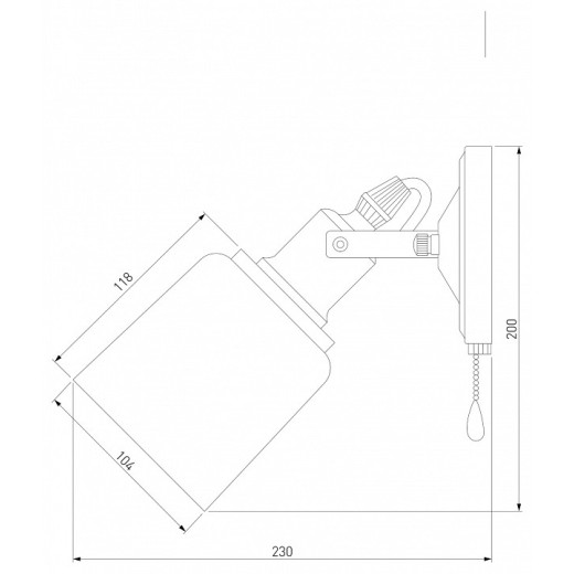 Бра Eurosvet Astor 70111/1 черный