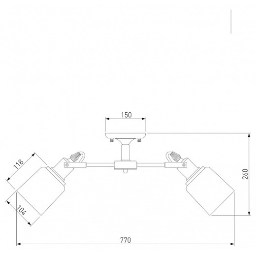 Потолочная люстра Eurosvet Astor 70111/8 черный