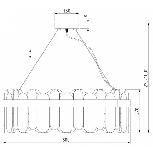 Подвесной светильник Bogate's Conte 1 333/10