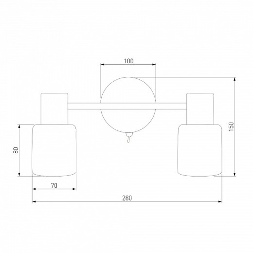 Бра Eurosvet Corso 20089/2 хром